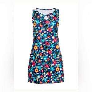 Nuu Muu Athletic Sleeveless A Line Yoga Tunic Dress Far Out Print Size Large